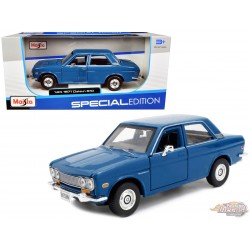 1971 Datsun 510 - Blue - Maisto 1/24 - 31518 BL - Passion Diecast 