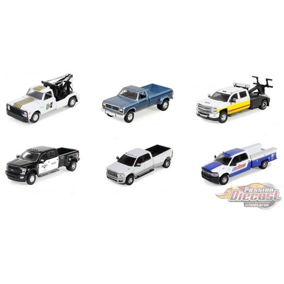 Dually Drivers Series 14 - Assortment - 1/64 Greenlight - 46140 Passion Diecast