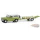 Harvester Scout 1970 avec remorque utilitaire - Hitch & Tow Series 30 - 1/64 Greenlight - 32300 B