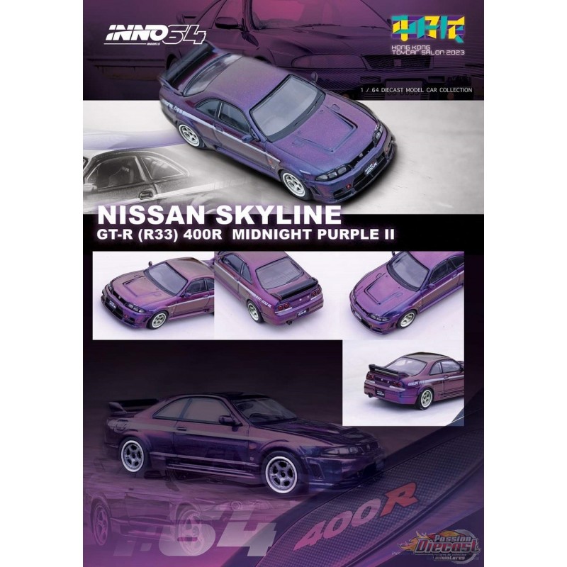 NISSAN SKYLINE GT-R (R33) NISMO 400R (Hong Kong Toycar Salon 2023) - INNO  64 - 1/64 - IN64-400R-HKTS23