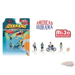 Weekend de loisirs - Ensemble 6 pièces en métal - American Diorama 1/64 - AD-2402MJ Passion Diecast