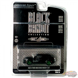 GreenMachine Black Bandit Police - 2023 Ford Mustang Mach-E GT - Black Bandit Series 28 - 1/64 Greenlight - 28130 FGR