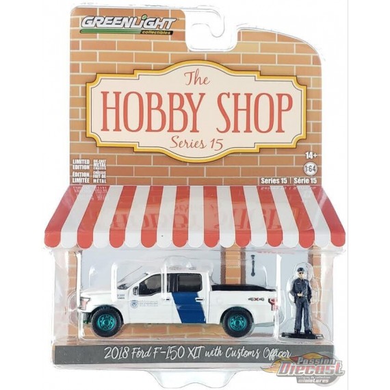 GreenMachine U.S. Customs and Border Protection - 2018 Ford F-150 XLT - The Hobby Shop Series 15 - 1/64 Greenlight - 97150 FGR