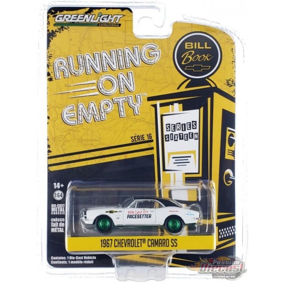 GreenMachine 1967 Chevrolet Camaro SS - Running on Empty Series 16 - 1/64 Greenlight - 41160 AGR