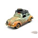 1970 Volkswagen Beetle Gulf Weathered avec support Bleu - Limited 3 600 - Johnny Lightning 1/64 - JLCP7453