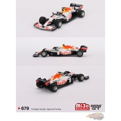 Red Bull RB16B No.11 Sergio Pérez 2021 Turkish Grand Prix 3rd Place - Mini GT - 1:64 - MGT00679 Passion Diecast