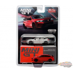 CHASE CAR Honda Civic Type R Rallye Rouge 2023 Avec Jante Advan GT - Mini GT - 1:64 - MGT00546GR Passion Diecast