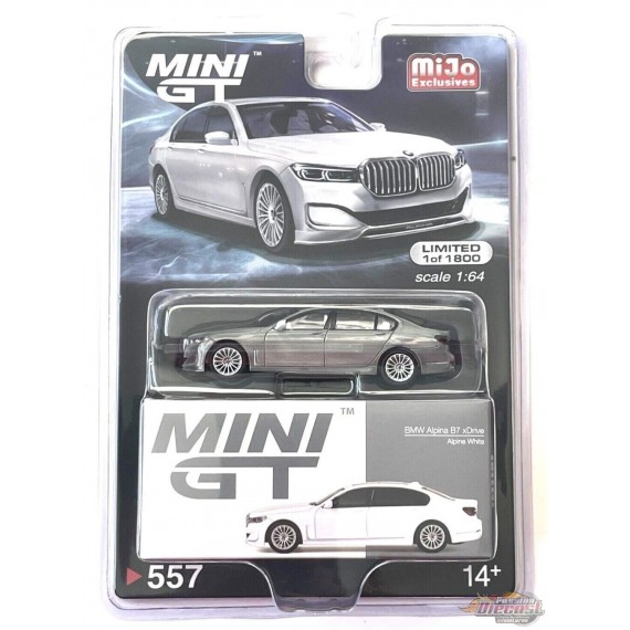 (CHASE) BMW Alpina B7 xDrive Alpine Blanc - Mini GT - 1:64 - MGT00557 Chase Passion Diecast