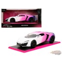 Lykan Hypersport - White Pink Gradient - Pink Slips - Jada - 1/24 - 35058
