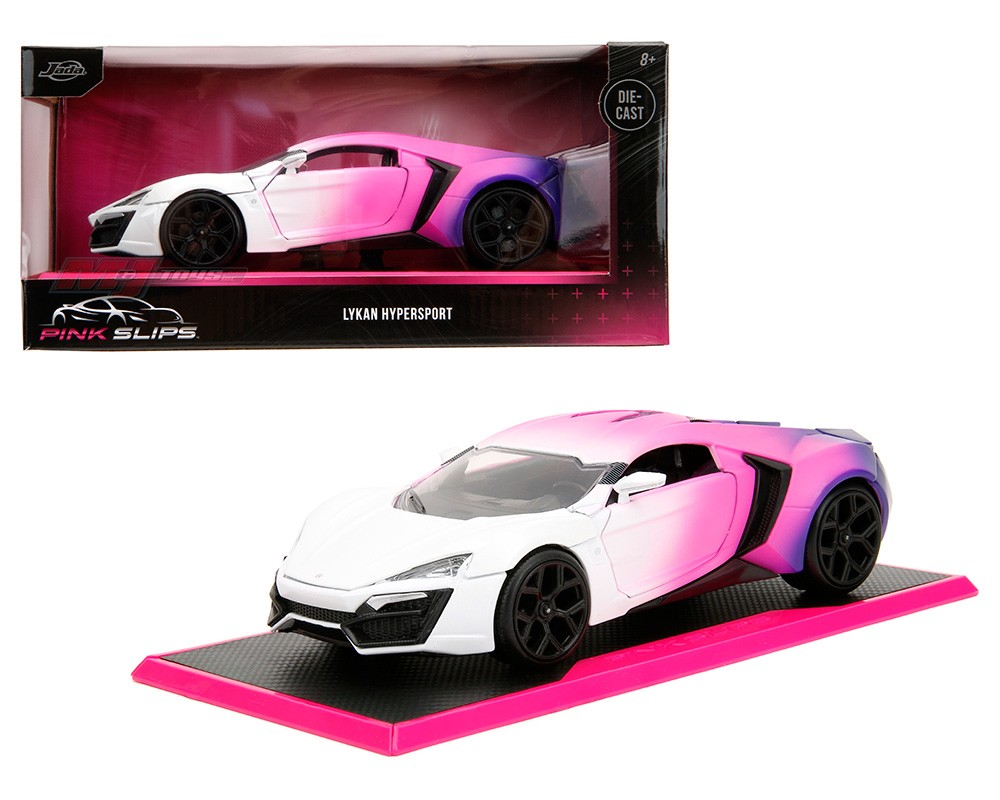 Lykan Hypersport - White Pink Gradient - Pink Slips - Jada - 1/24 - 35058 -  Passion Diecast