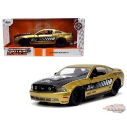 2010 Ford Mustang GT - Gold - Toms Racing - Big Time Muscle - Jada - 1/24 - 33055 - Passion Diecast 