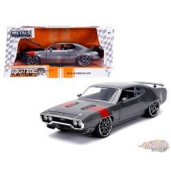 1972 Plymouth GTX - Grey - Bigtime Muscle - Jada - 1/24 - 30530 - Passion Diecast 