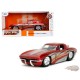 1963 Chevrolet Corvette Stingray - Red - Bigtime Muscle - Jada - 1/24 - 35023 - Passion Diecast 