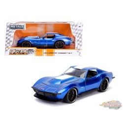 1969 Chevrolet Corvette Stingray ZL1 (Blue) - Bigtime Muscle - Jada - 1/24 - 30532 - Passion Diecast 