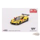 Chevrolet Corvette C8R Racing Cars no.3 & no.33 Winners with Western Star Transporter - MINI GT 1/64 - MGTS0009