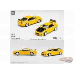 Nissan GT-R Nismo 400R Prototype Jaune - Pop Race 1:64 - PR640053 -  Passion Diecast 