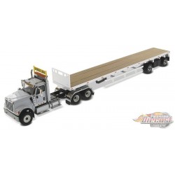 International HX520 Tractor with 53' Flat Bed Trailer - Diecast Master  1/50 -  71041