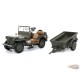 Jeep Willys 1/4-Ton Utility Truck Olive Drab avec remorque  ''US Army '' AFVs of WWII  1:43 23200-44