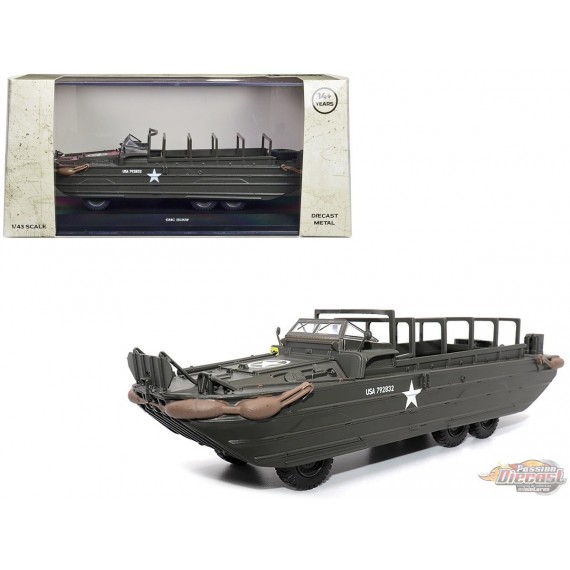 GMC DUKW, Amphibious Vehicle Olive Drab "US Army" Militaria DieCast  1:43  23204-44