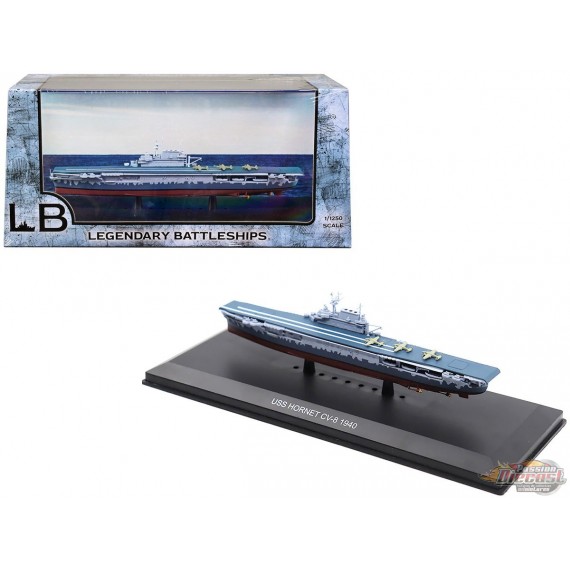 USS Hornet  CV-8 - USN Yorktown-Class Aircraft Carrier , 1940 / Legendary Battleships 1:1250  241943