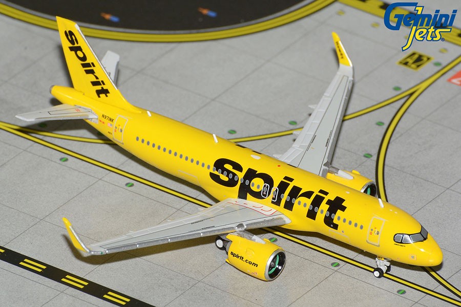 Spirit Airlines Airbus A320NEO/ Yellow Livery / N971NK / Gemini 1:400  GJNKS2201 - Passion Diecast