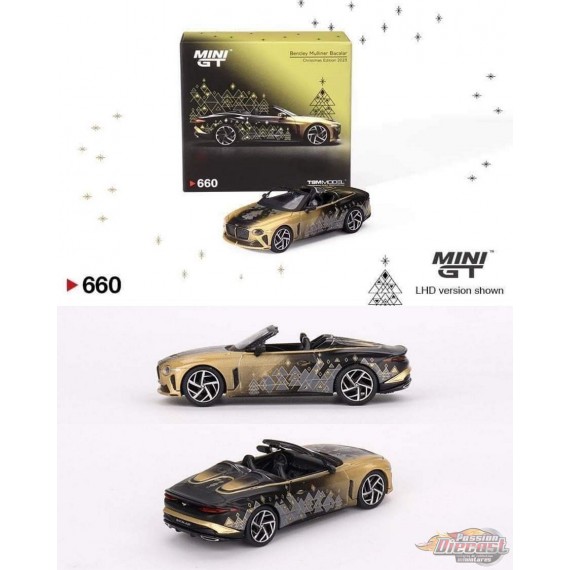 Bentley Mulliner Bacalar 2023 Christmas Limited Edition 9999 pieces - Mini GT - 1:64 - MGT00660 Passion Diecast
