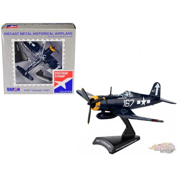 Vought F4U Corsair  n°167 "VF-84 Wolf Gang" US Navy 1/100  Postage Stamp  PS5356-4 Passion Diecast 