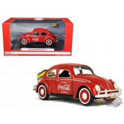 1967 Volkswagen Beetle with rear Decklid Rack & 2 bottle cases - Motor City Classics -1/24 - 424067 - Passion Diecast 