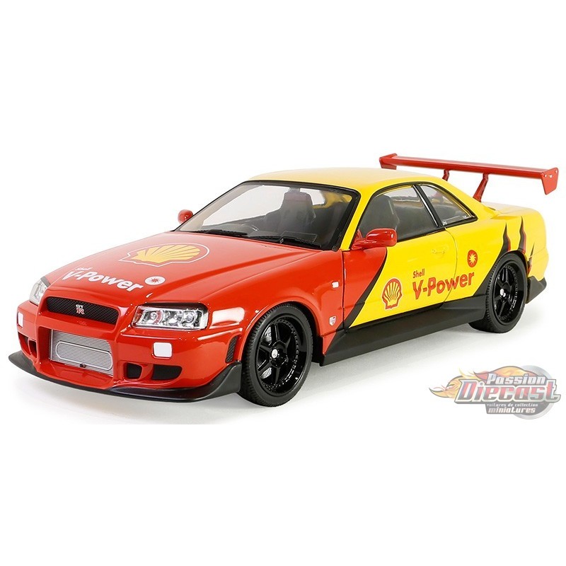 Shell Oil - 1999 Nissan Skyline GT-R (R34) - 1/18 Greenlight - 19138 ...