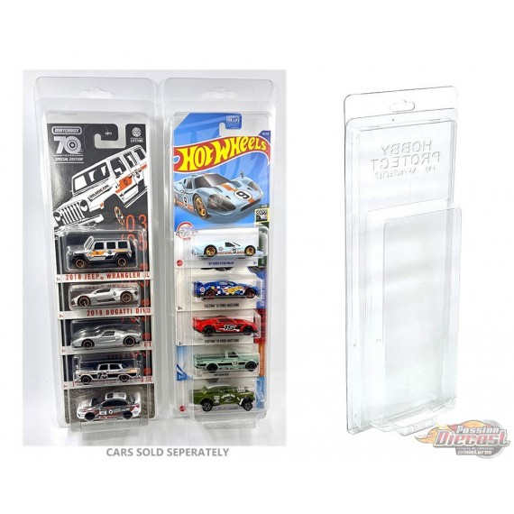 Protecteur en plastique pour 5 voitures Hot Wheels Mainline 1/64 - DSJ-04