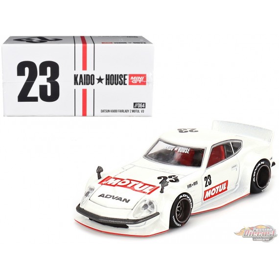 Kaido★House - Datsun KAIDO Fairlady Z MOTUL V3 - Mini GT - Mijo Exclusives - 1/64 - KHMG064 Passion Diecast