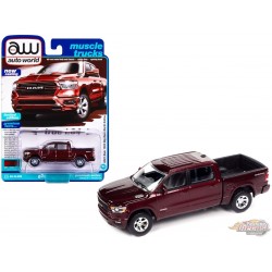 2021 Ram 1500 Big Horn North Edition - Delmonico Red Pearl  - Auto World - 1/64 - AWSP141 B