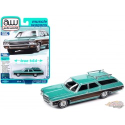 Chevrolet Kingswood Estate 1970 - Poly turquoise brumeux - Auto World - 1/64 - AWSP142 A Passion Diecast