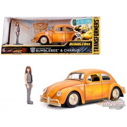 1971 Volkswagen Beetle Avec Charlie Figure – Transformers Bumblebee -  Jada 1/24 - 30114 -  Passion Diecast