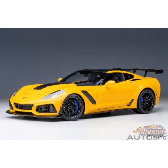 Chevrolet Corvette C7 ZR1 (teinte jaune Corvette Racing) - Autoart - 71278 Passion Diecast