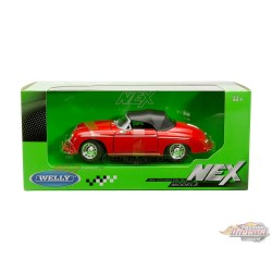 Porsche 356A Speedster - Rouge - Welly 1/24 - 24106HW RD - Passion diecast