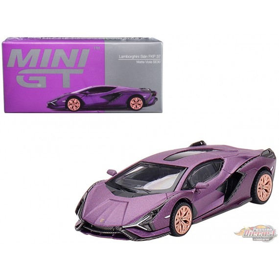 Lamborghini Sián FKP 37 Matte Viola SE30 - HK Exclusive (LHD) - Mini GT - 1:64 - MGT00588 Passion Diecast
