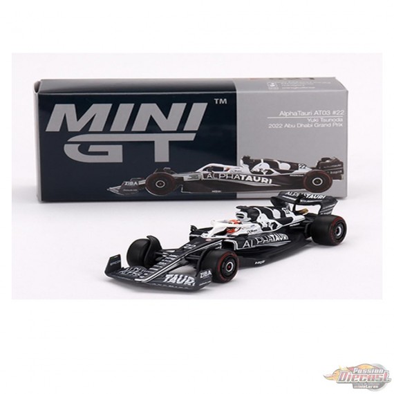 AlphaTauri AT03 No.22 Yuki Tsunoda 2022 - Mini GT F1 - 1:64 - MGT00521 Passion Diecast