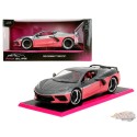 2020 Chevrolet Corvette - Metallic Grey Pink - Pink Slips - Jada - 1/24 - 35068