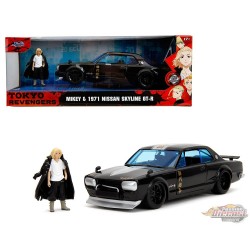 1971 Nissan Skyline 2000GT with Mikey Figure - Tokyo Revengers - Hollywood Rides - Jada 1/24 - 34698 -  Passion Diecast