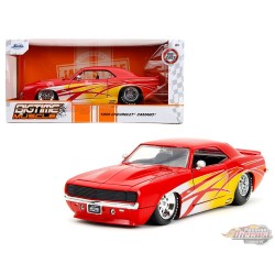 1969 Chevrolet Camaro - Glossy Red - Bigtime Muscle - Jada - 1/24 - 35029 - Passion Diecast 