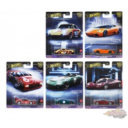 Hot Wheels - Car Culture - 1:64 - HW Exotic Envy - Release G - Set Of 5 Cars - FPY86-959G -  Passion Diecast