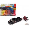 2002 Chevrolet Silverado Extended Cab Pickup Truck with Tow - Truck&Trailers - Johnny Lightning  1:64 - JLSP350 A