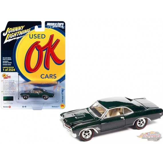 1967 Buick GS 400 in Verde Green Poly - Johnny Lightning - 1/64 - JLSP337 B Passion Diecast