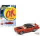 1972 Oldsmobile 442 W30 in Flame Orange Poly with Flat Black Roof, Hood and Side Stripes - Johnny Lightning - 1/64 - JLSP339 A
