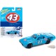 Richard Petty - 1972 Plymouth Road Runner Stock Car en petit bleu - Johnny Lightning - 1/64 - JLSP347