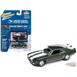 USPS - 1969 Chevrolet Camaro Z/28 en vert forêt - Johnny Lightning - 1/64 - JLSP348 Passion Diecast