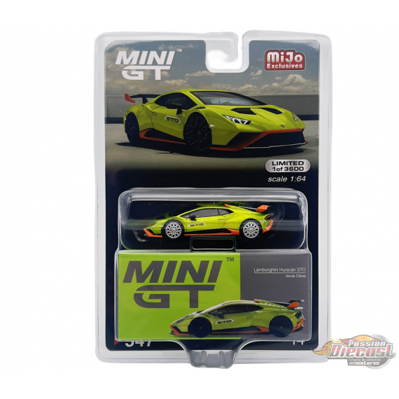(CHASE) Lamborghini Huracan STO Verde Citrea - Mini GT - 1:64 - MGT00547GR Passion Diecast