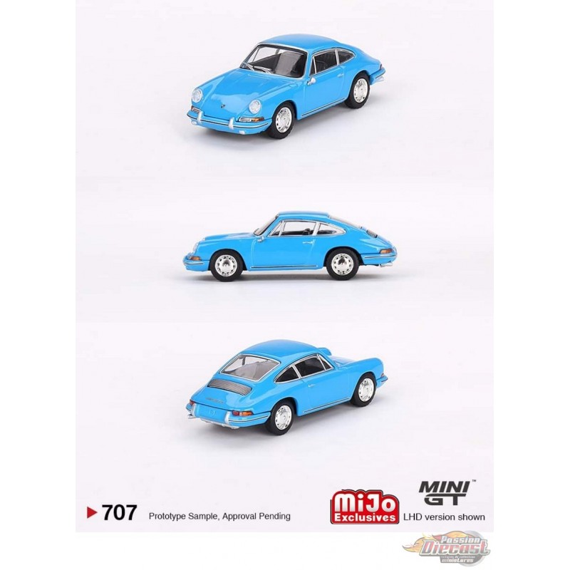 Porsche 901 1963 Quickblau - Mini GT - 1:64 - MGT00707 Passion Diecast