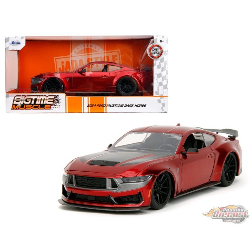 2024 Ford Mustang Dark Horse Candy Red Bigtime Muscle Jada 1/24